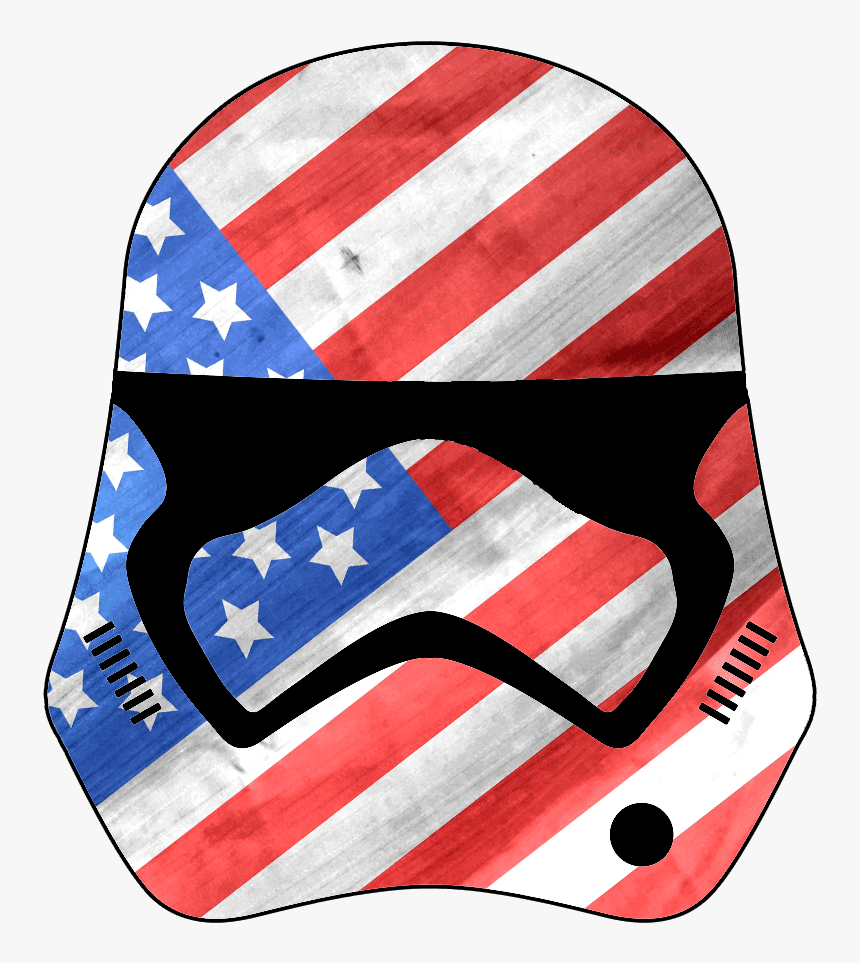 First Order Stormtrooper W/ Flags - Flag Of The United States, HD Png Download