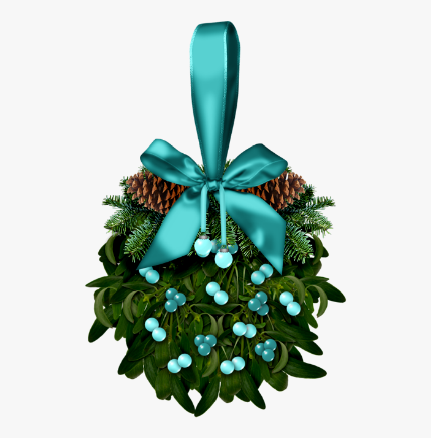 Christmas Blue Mistletoe, HD Png Download