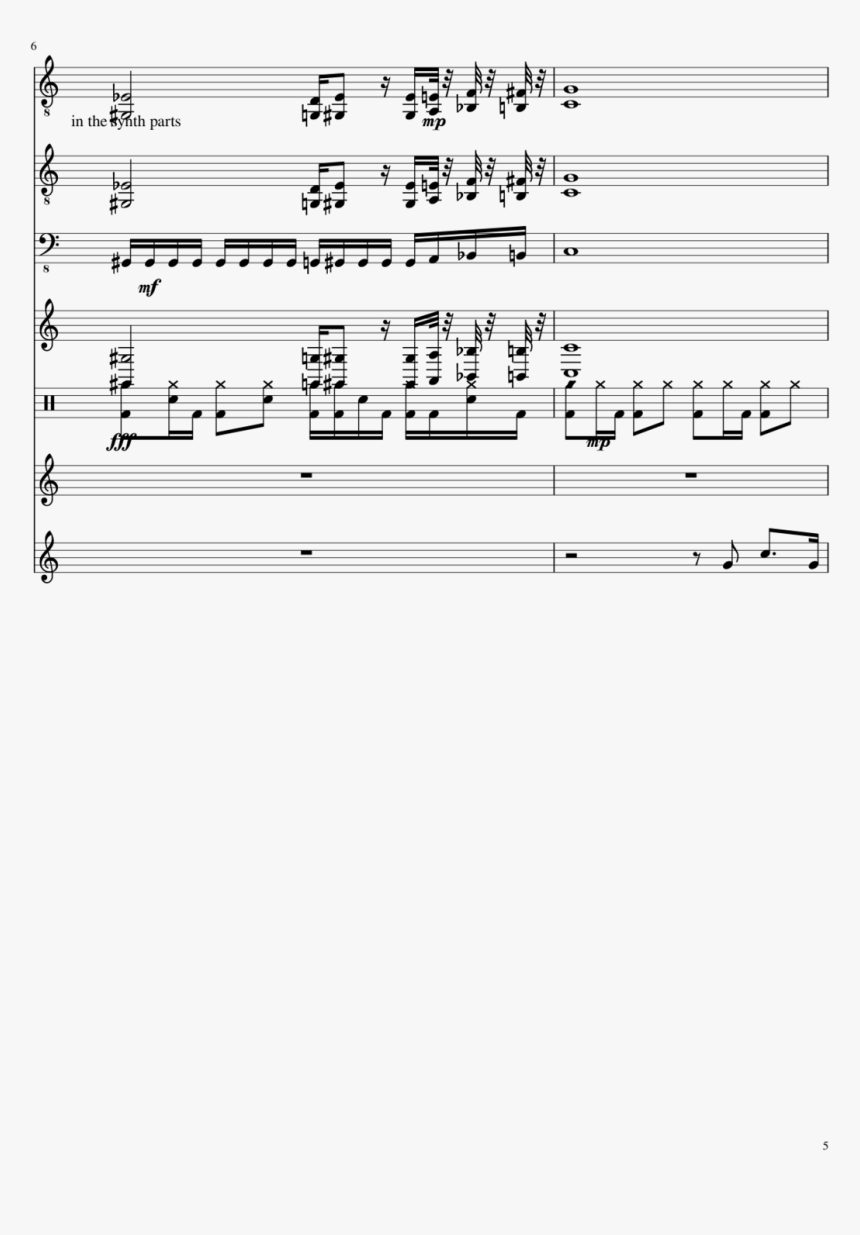 Phantom Of The Opera Slide, Image - Sheet Music, HD Png Download