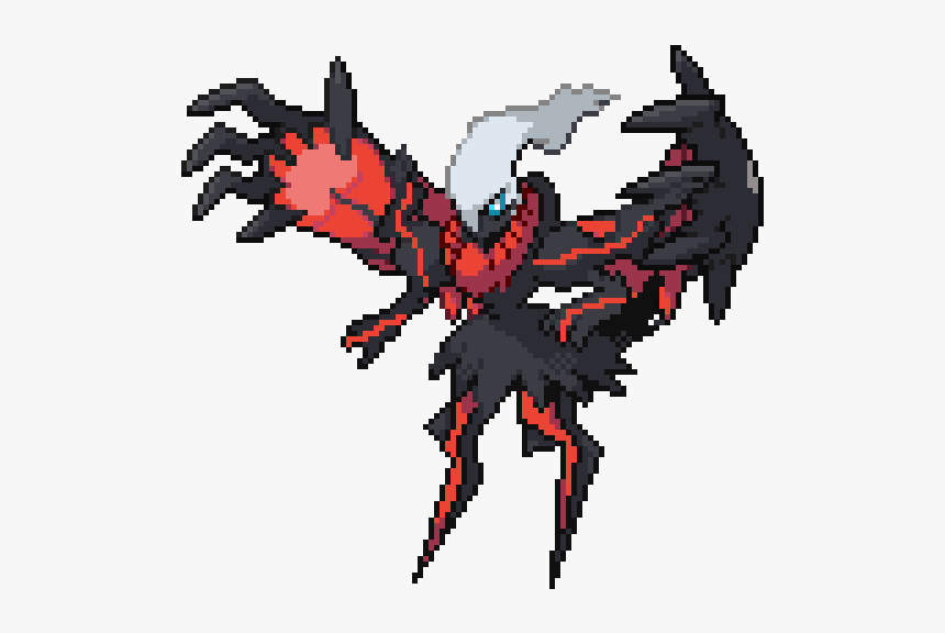 Yveltal Fusion Sprite
design By - Yveltal And Darkrai Fusion, HD Png Download