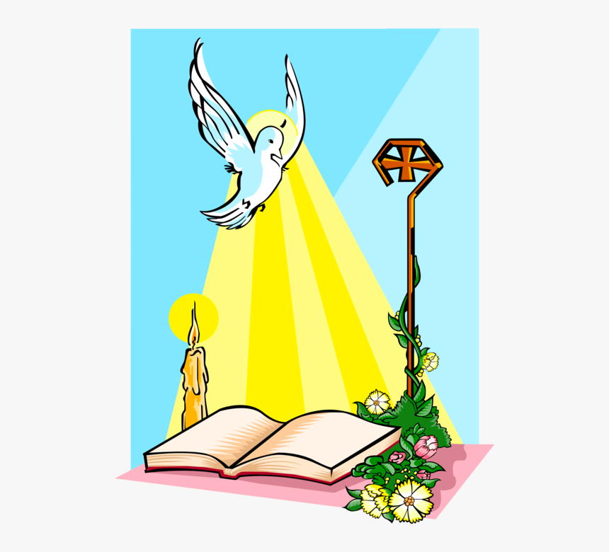 Vector Illustration Of Holy Spirit Dove Descending, HD Png Download