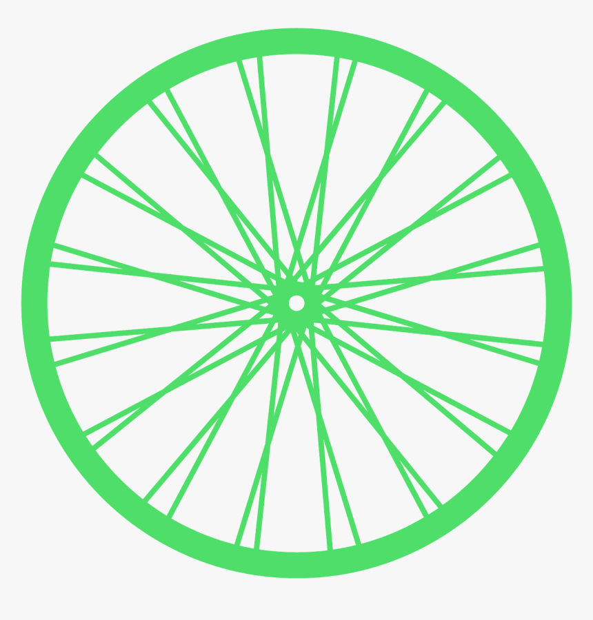 Bicycle Wheel Silhouette, HD Png Download