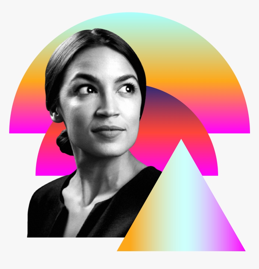 Photo Illustration Of Alexandria Ocasio-cortez In Black, HD Png Download