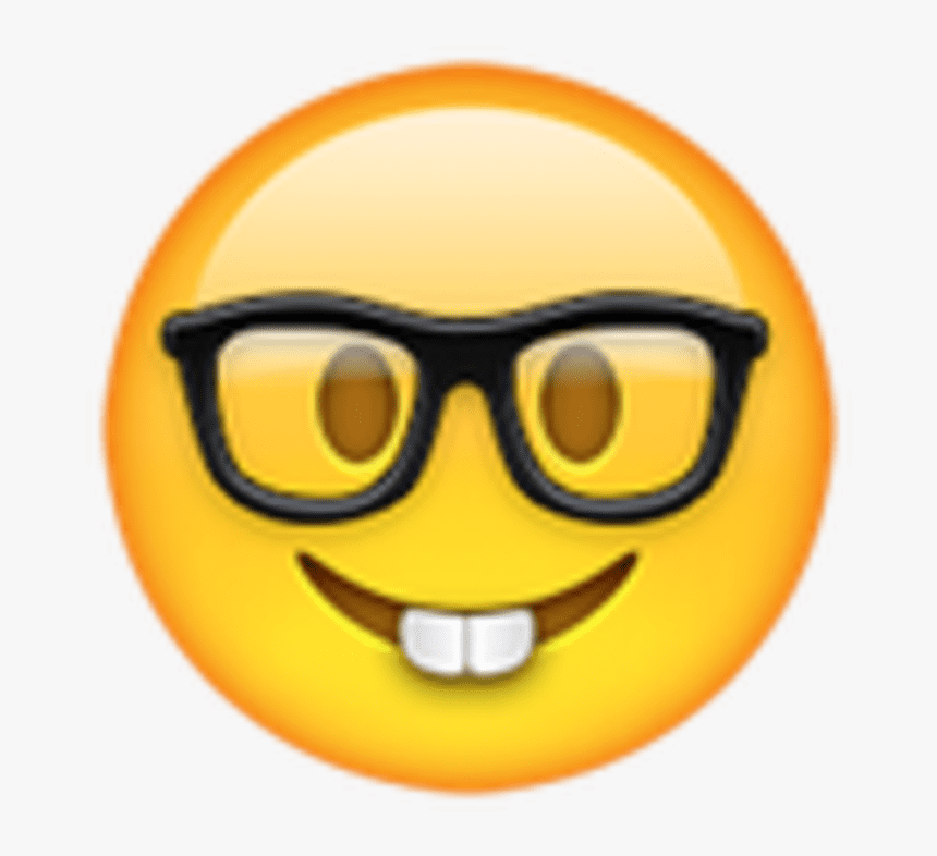 Emoji Iphone Nerd, HD Png Download , Transparent Png Image PNGitem