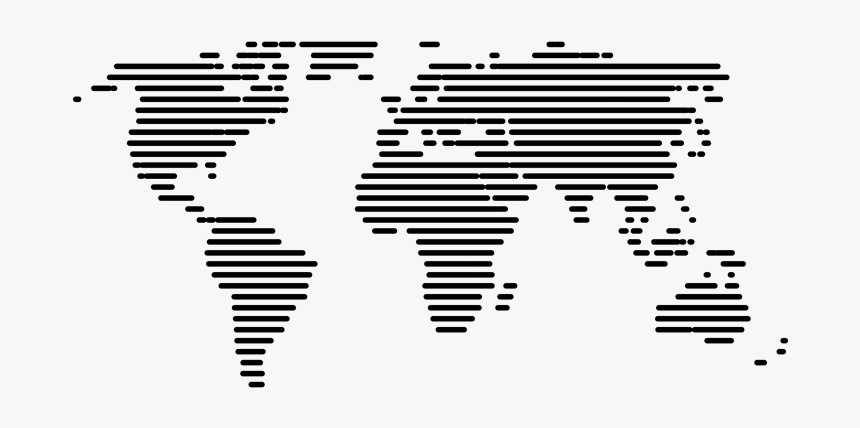 World Map Png Image Free Download Searchpng - World Map Black And White Vector, Transparent Png