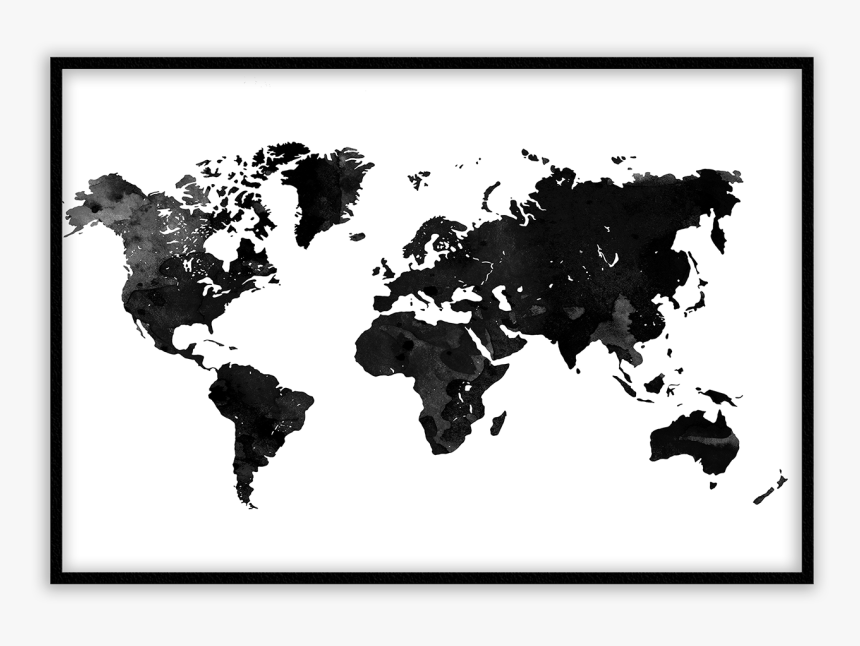 Topographic World Map, HD Png Download