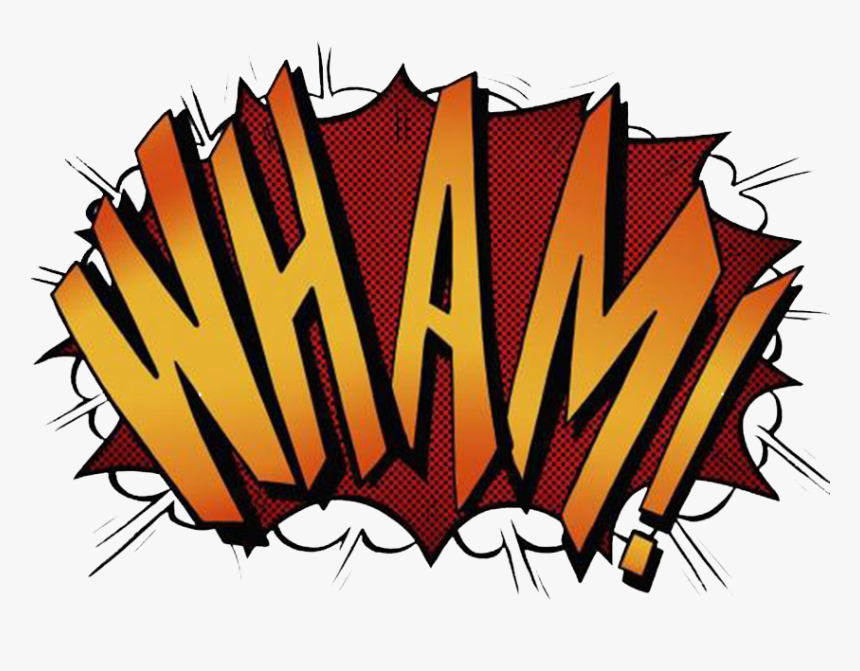 Wham Sticker - Transparent Comic Book Wham Png, Png Download