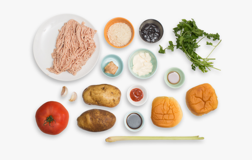 Thai Chicken Burgers With Hoisin Mayo & Roasted Potato - Natural Foods, HD Png Download