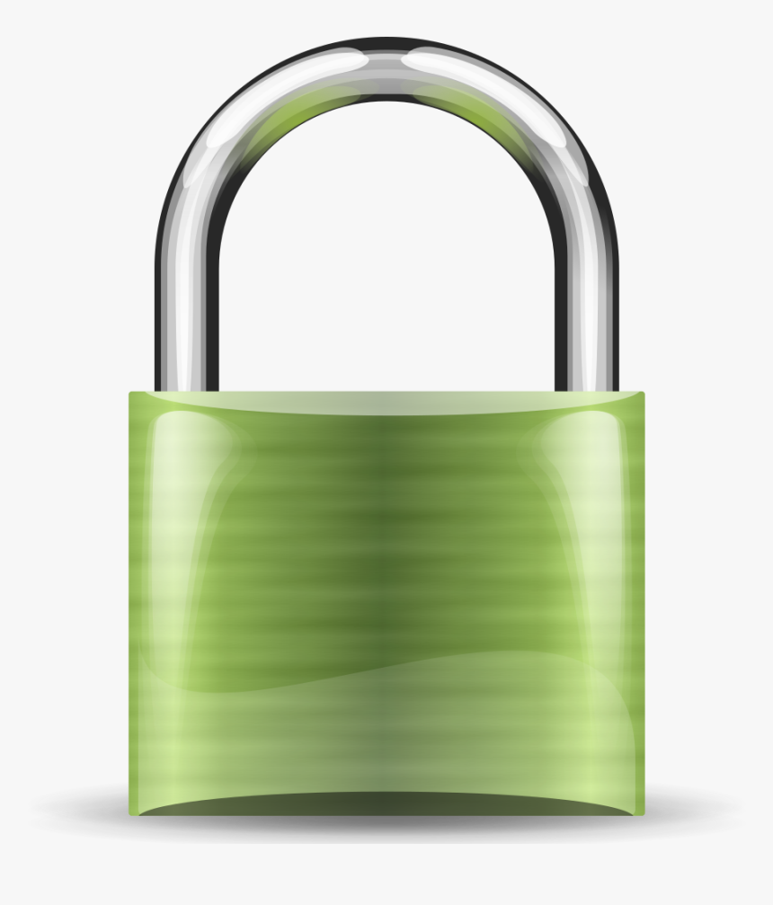 Free Vector Padlock Olive - Green Padlock Clipart, HD Png Download
