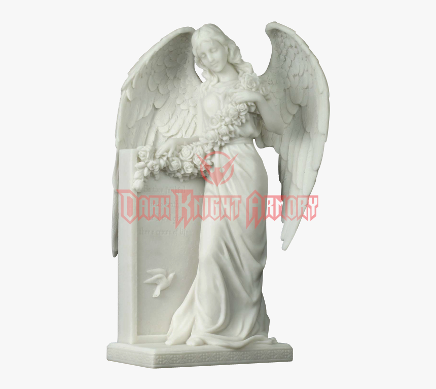 Statue Angel Of Grief Figurine Mourning Angel Weeping - Tombstone Angel Png, Transparent Png