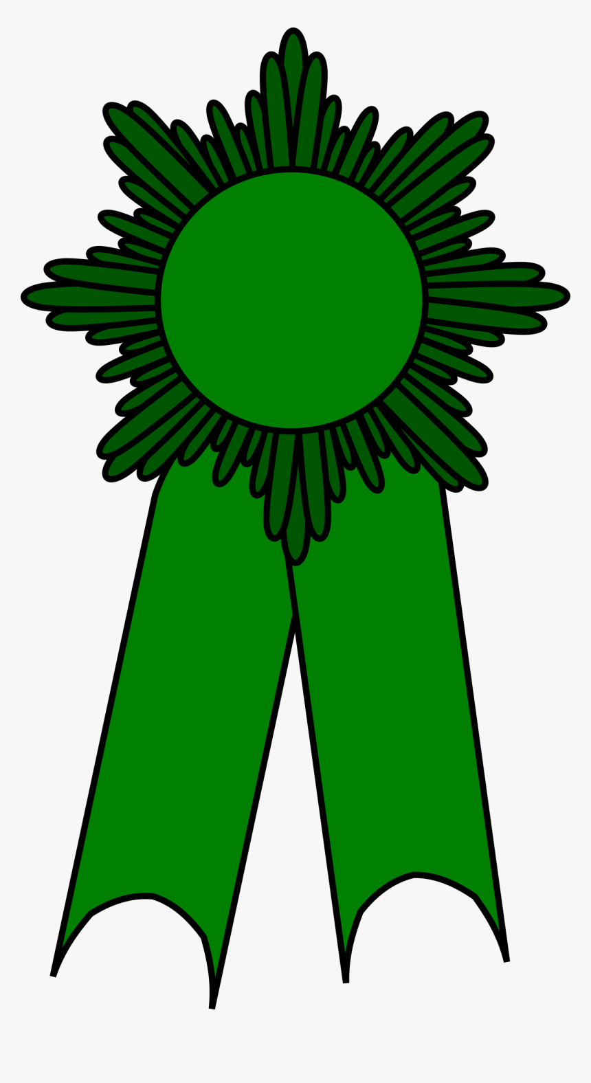Prize Ribbon Green Clip Arts - Girl Scout Ribbon Awards, HD Png Download