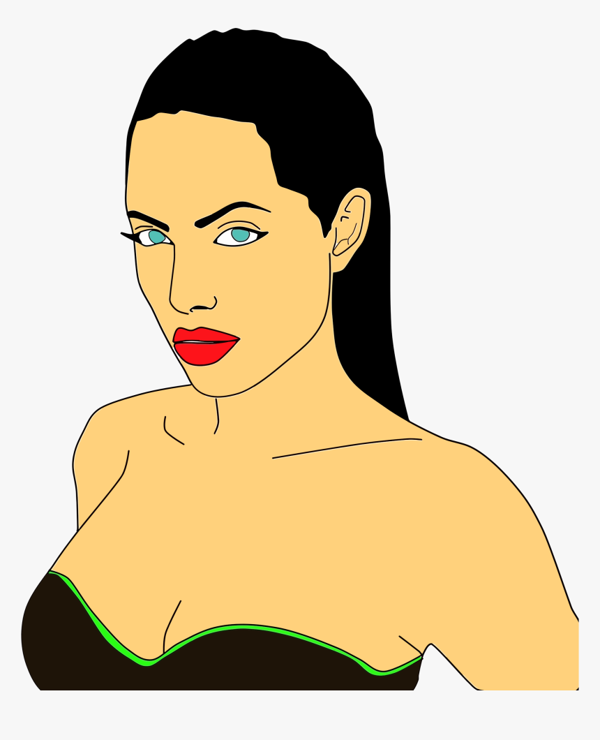 Clipart Angelina Jolie, HD Png Download