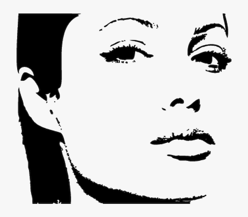 Printmaking Stencil Angelina Jolie, HD Png Download