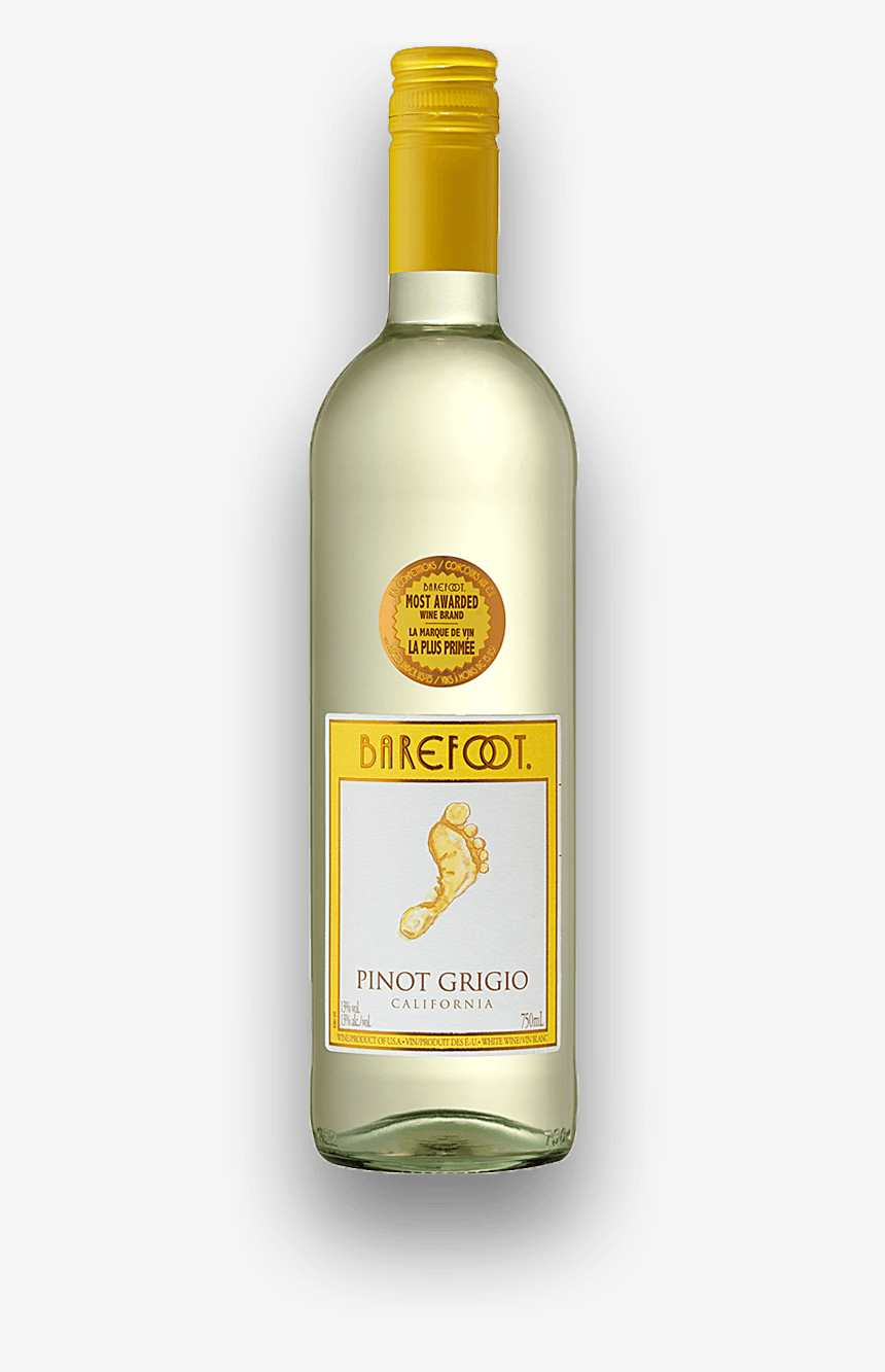 Pinot Grigio Wine Yellow Barefoot Wine, HD Png Download , Transparent