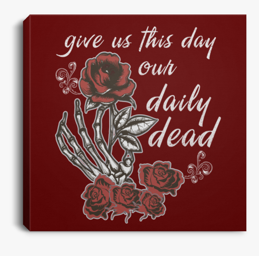 Daily Dead Rose Square Canvas - Christmas Card, HD Png Download