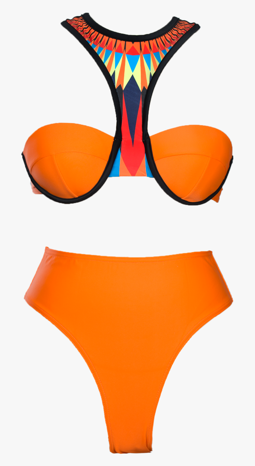 Andrea Iyamah Orange Bikini, HD Png Download