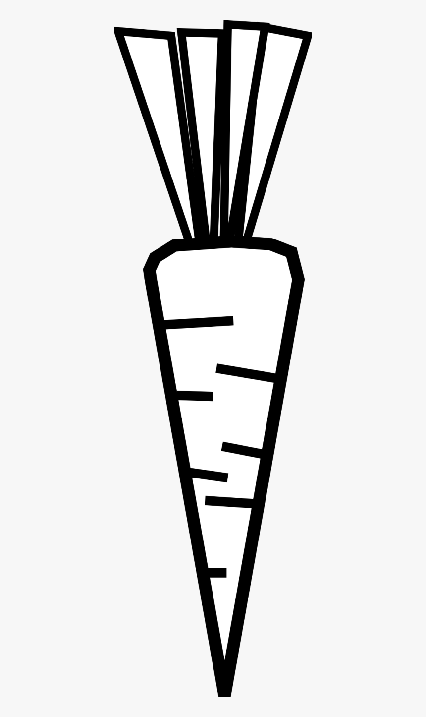 Carrot Black And White, HD Png Download