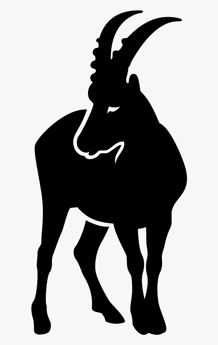 Ibex Silhouette Transparent, HD Png Download