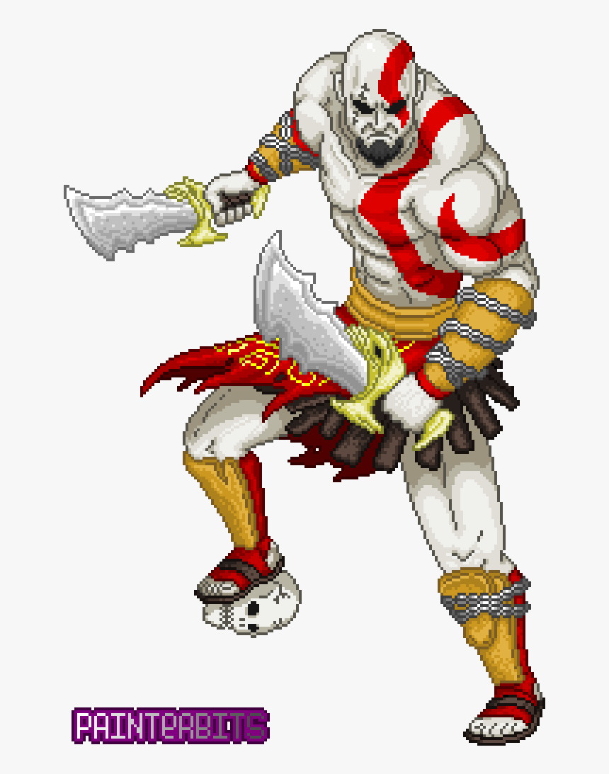 Kratos God Of War Pixelart - God Of War Betrayal Kratos, HD Png Download