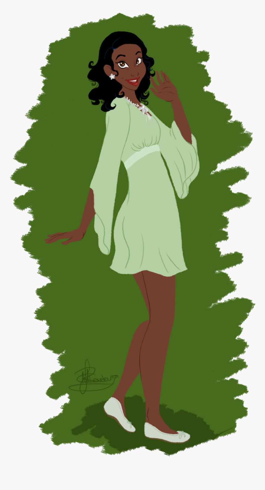 Modern Tiana Tella In Sa Summer Fresh Tiana - Illustration, HD Png Download