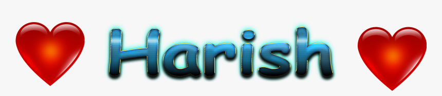 Harish Love Name Heart Design Png - Heart, Transparent Png