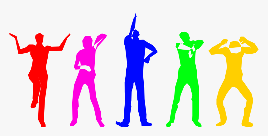 Standing,human Behavior,silhouette - Dancing Silhouette, HD Png Download