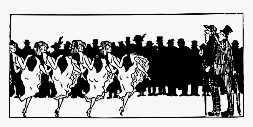 Transparent Dancer Silhouette Clipart - Can Can Dancer Clipart, HD Png Download