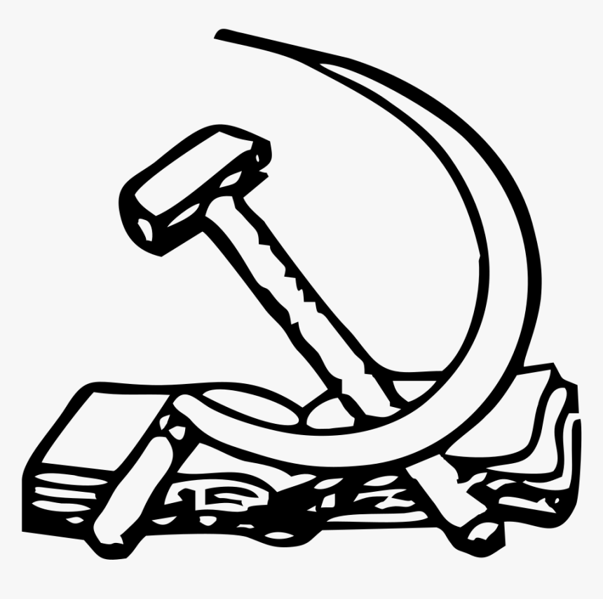 Falce E Martello Su Libro, HD Png Download