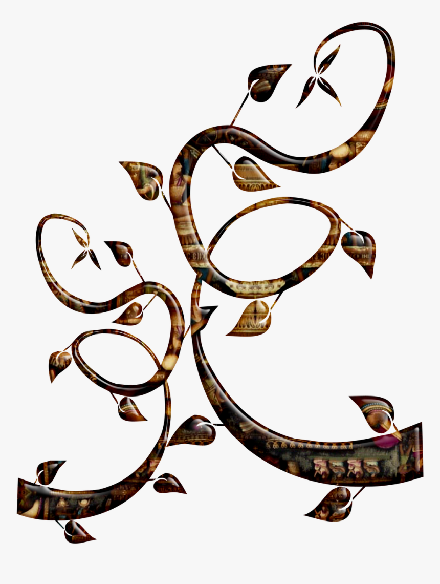 Swirl Abstract Retro Design Free Photo - Black And Turquoise Background, HD Png Download