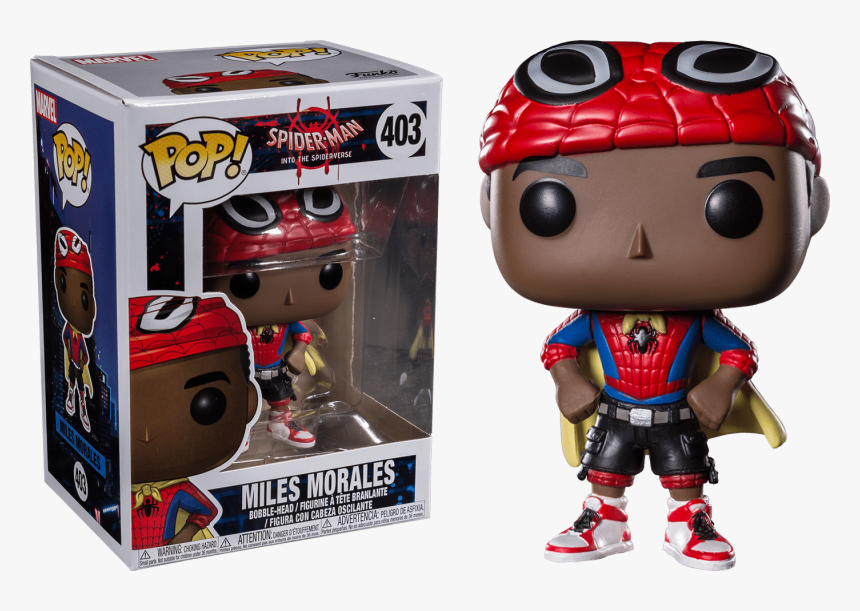 Into The Spider Verse Miles Morales - Funko Pop Spider Man Into The Spider Verse, HD Png Download