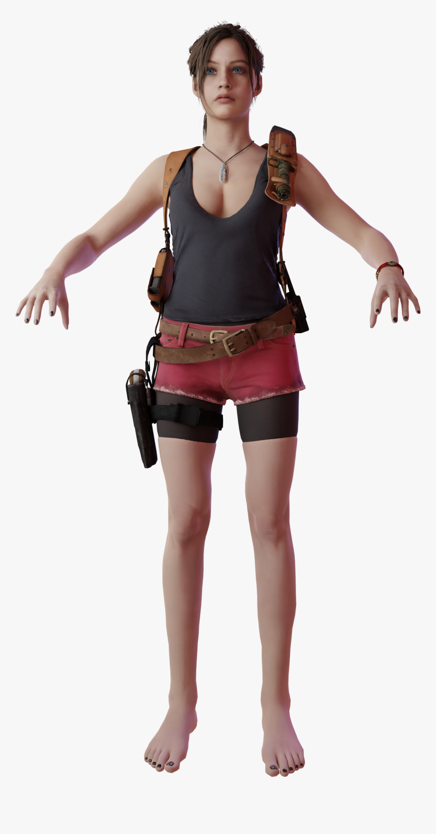 I Have Scraped The Nails A Little Bit Also To Show - Resident Evil 2 Nude Pussy, HD Png Download