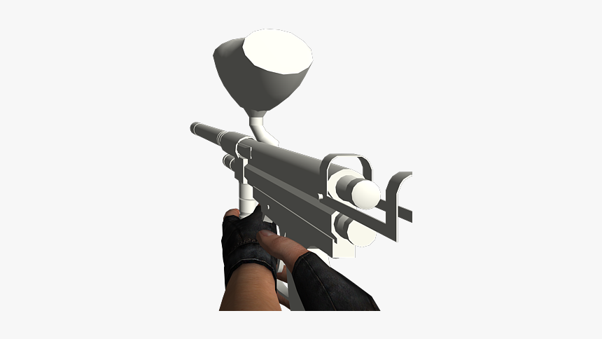 Shitty Paintball Gun Model - Airsoft Gun, HD Png Download