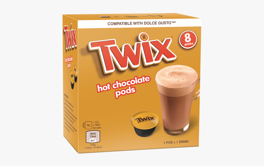 Twix Hot Chocolate Pods Twix, HD Png Download , Transparent Png Image
