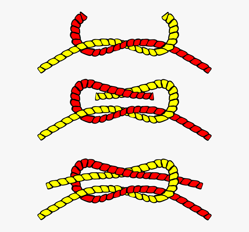 Sailing, Knot, Tied, Fastened, Rope, Rope Knot - Segmenting Principle, HD Png Download
