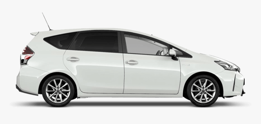 Pure White Toyota Prius - Toyota Prius 7 Seats Car, HD Png Download