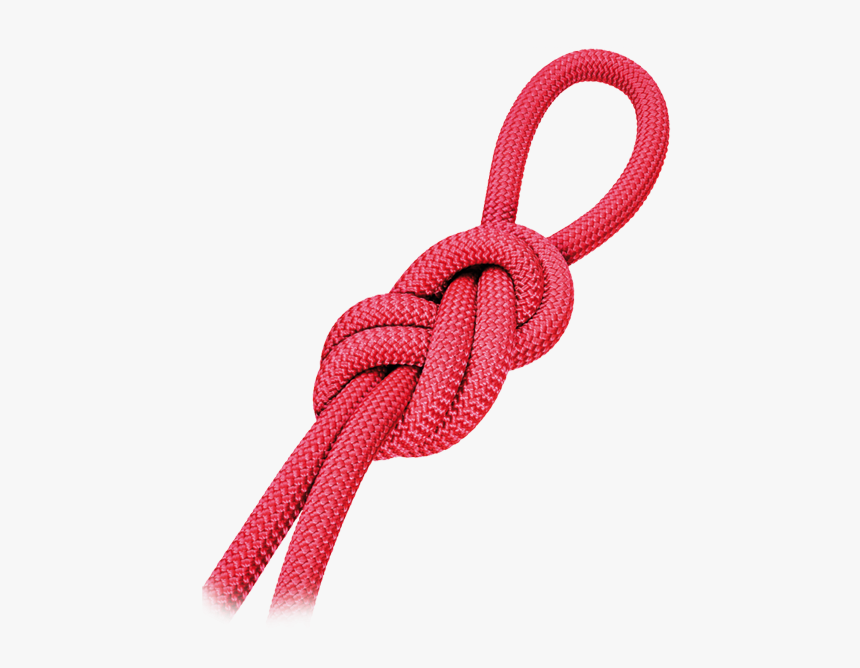 Climbing Rope Knot Mountaineering Cordino - Climbing Rope Rope With Knot, HD Png Download