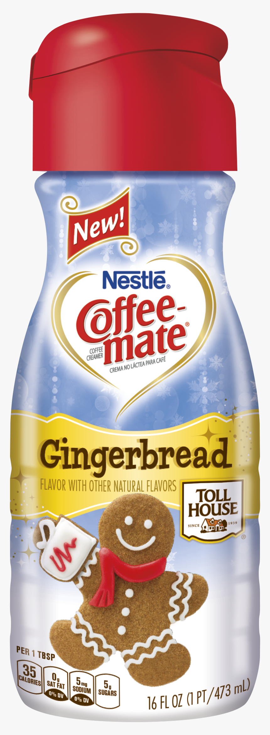 Image - Nestle Coffee Mate Gingerbread 16 Oz, HD Png Download