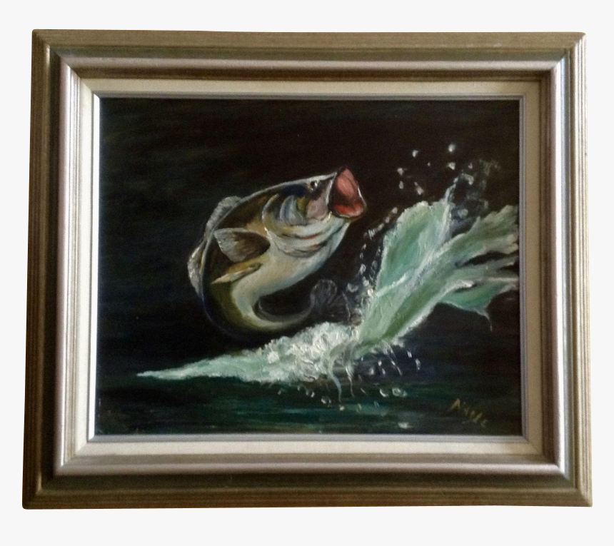 Fish Jumping Out Of Water Painted, HD Png Download