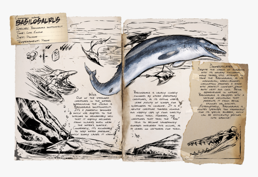 Basilosaurus Ark, HD Png Download