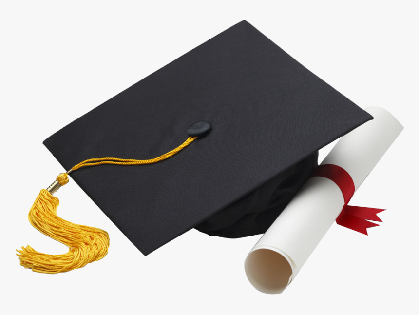 High School Diploma And Hat, HD Png Download