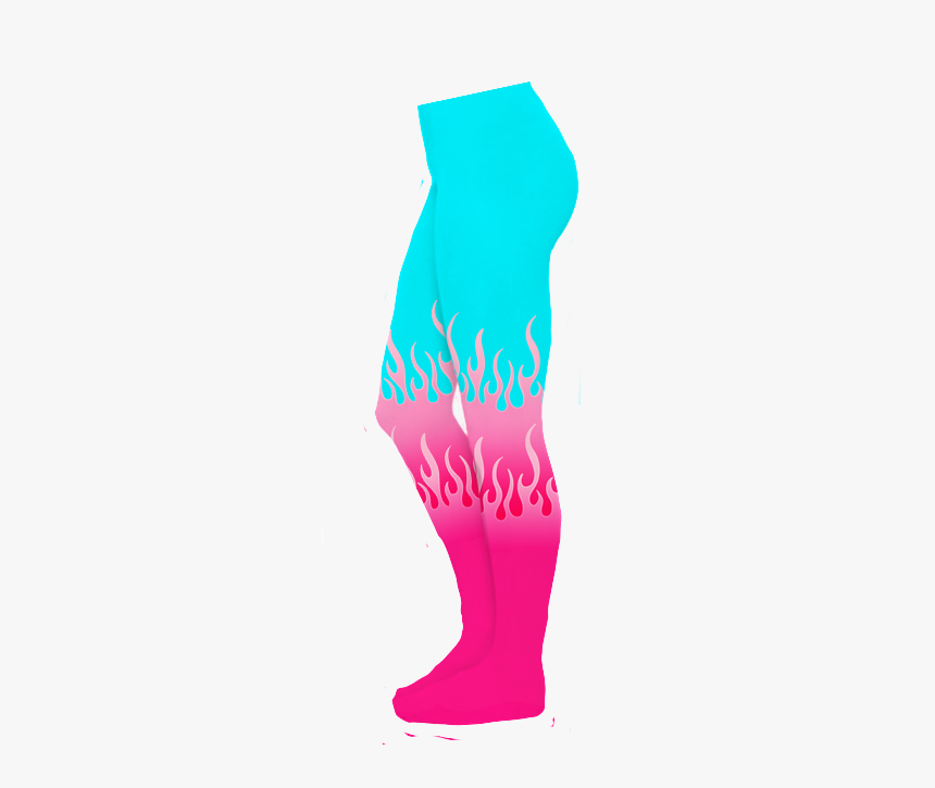 Neon Flame Tights - Sock, HD Png Download