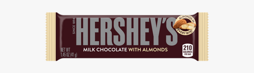 Hershey S Milk Chocolate With Almonds - Chocolate Hershey 85g Png, Transparent Png