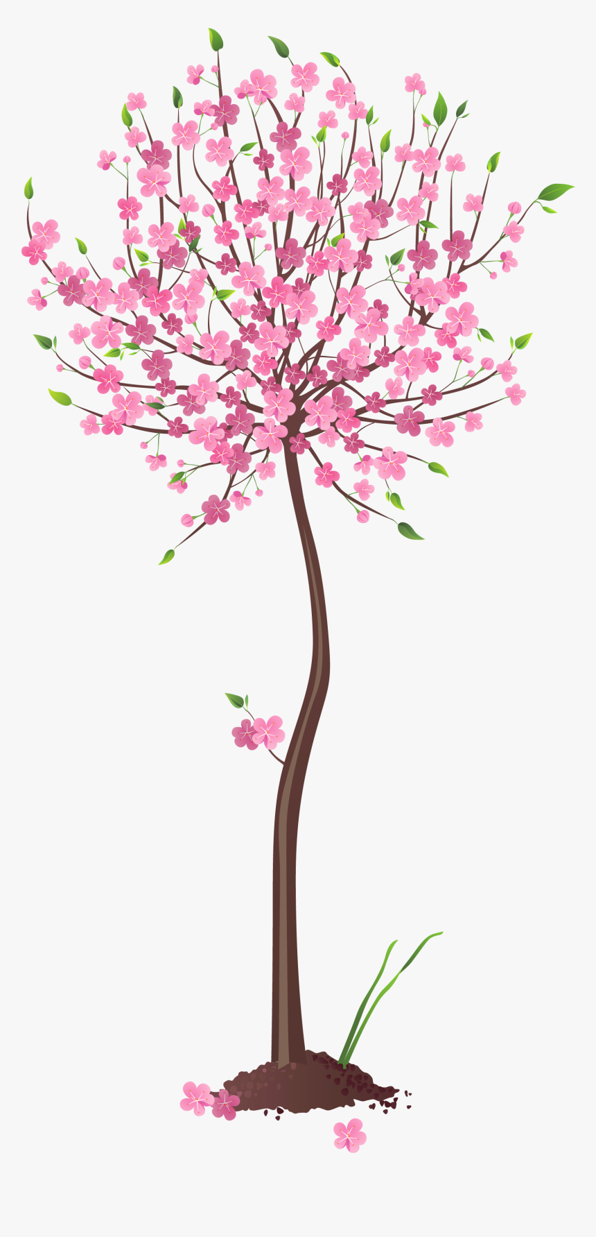 Pink Tree Clipart, HD Png Download