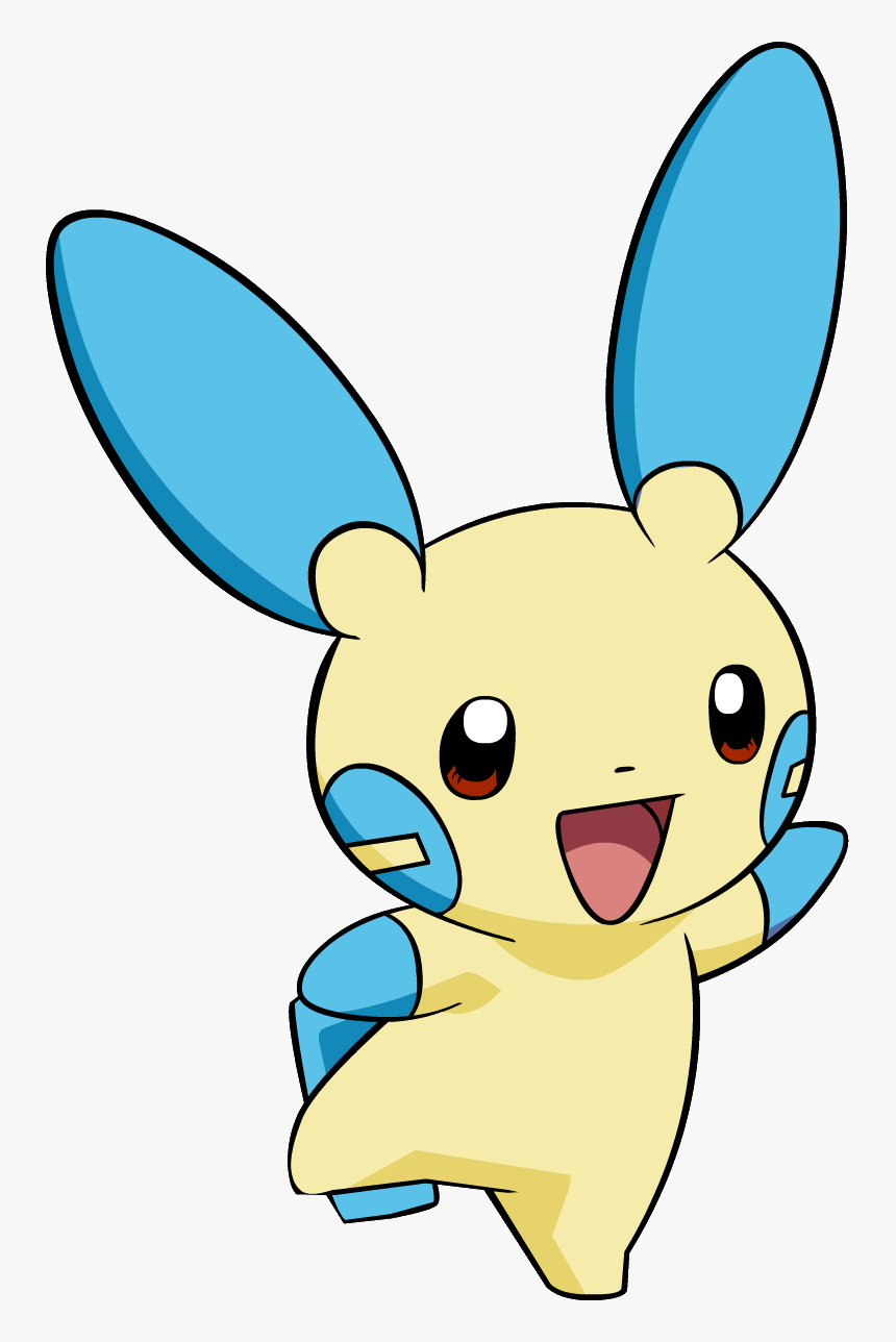 Minun Ag Anime Pokemon Png Small Blue And Yellow Pokemon, Transparent