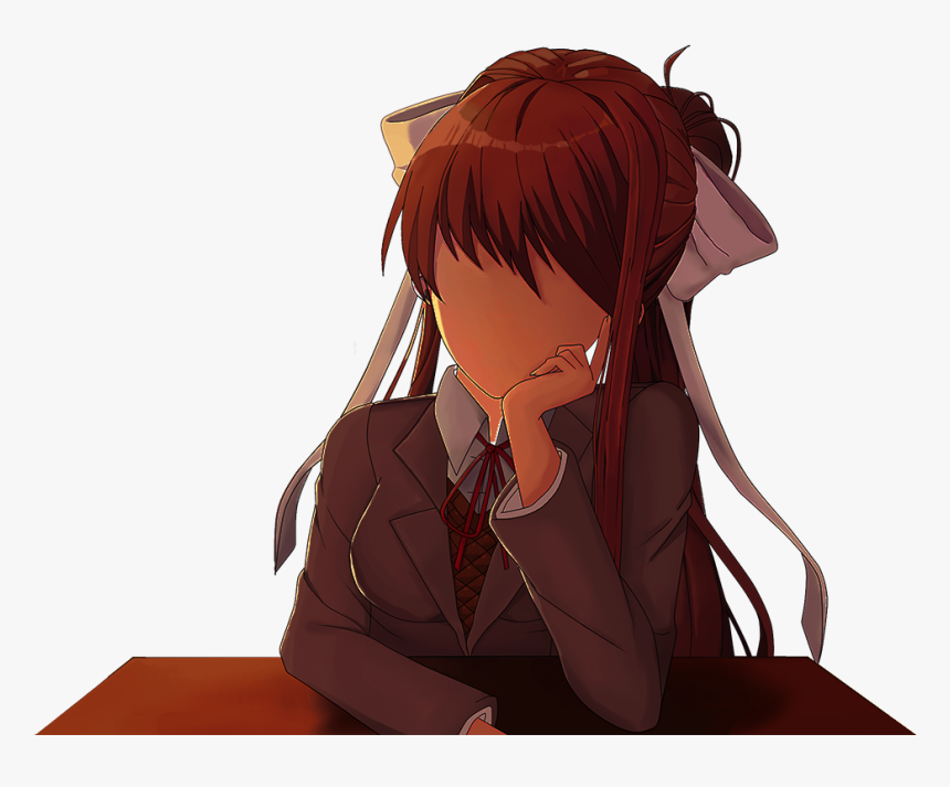 Torso Leaning Def Def N - Monika Sleeping Sprite, HD Png Download