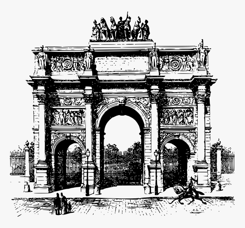 Arco Del Triunfo, Europa, Europeo, Francia, Francés - Construction Arc De Triomphe, HD Png Download