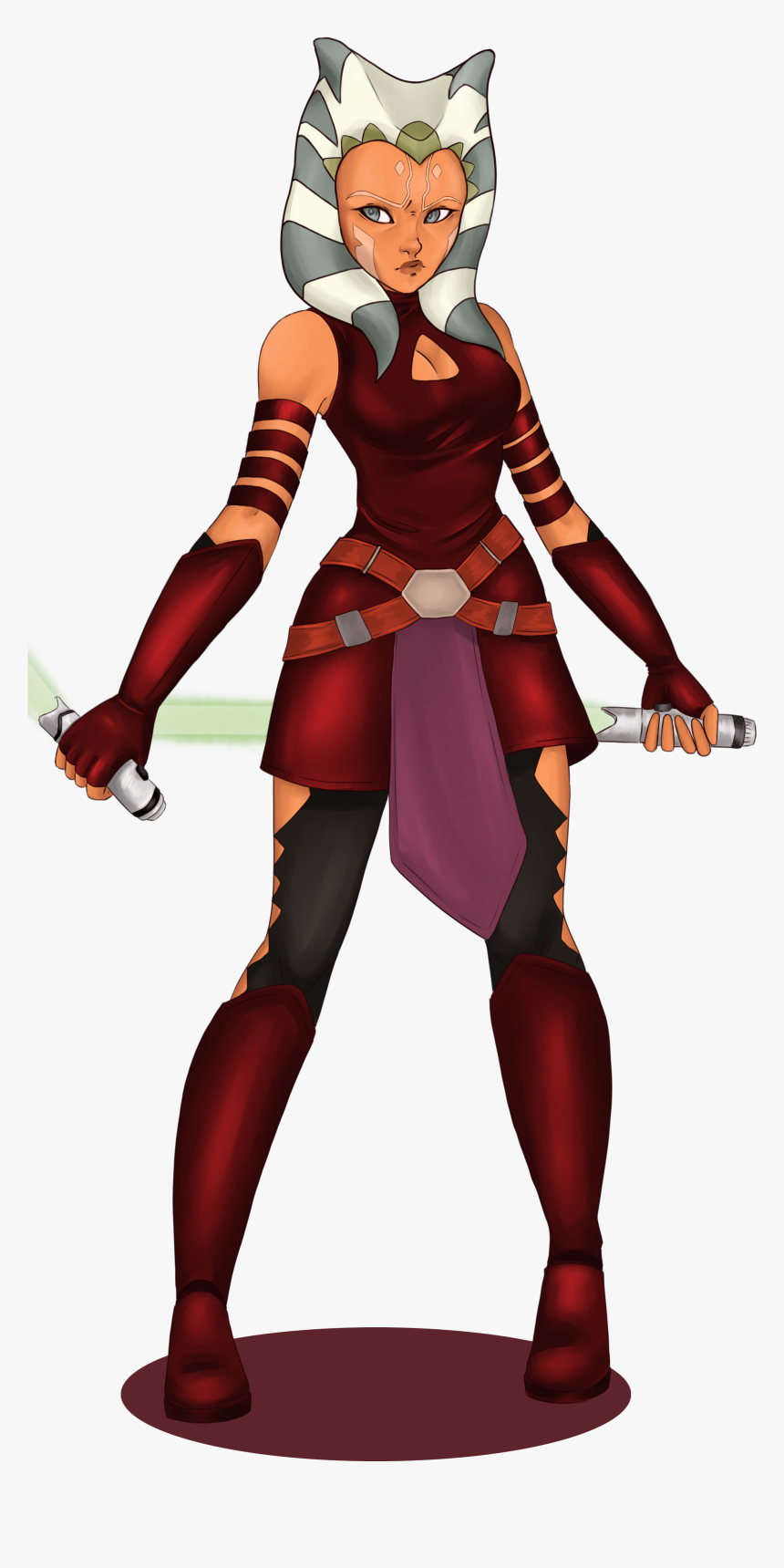 Рисунок,арт,красивые Картинки,фан-арт,ahsoka Tano,clone - Асока Тано Звездные Войны, HD Png Download