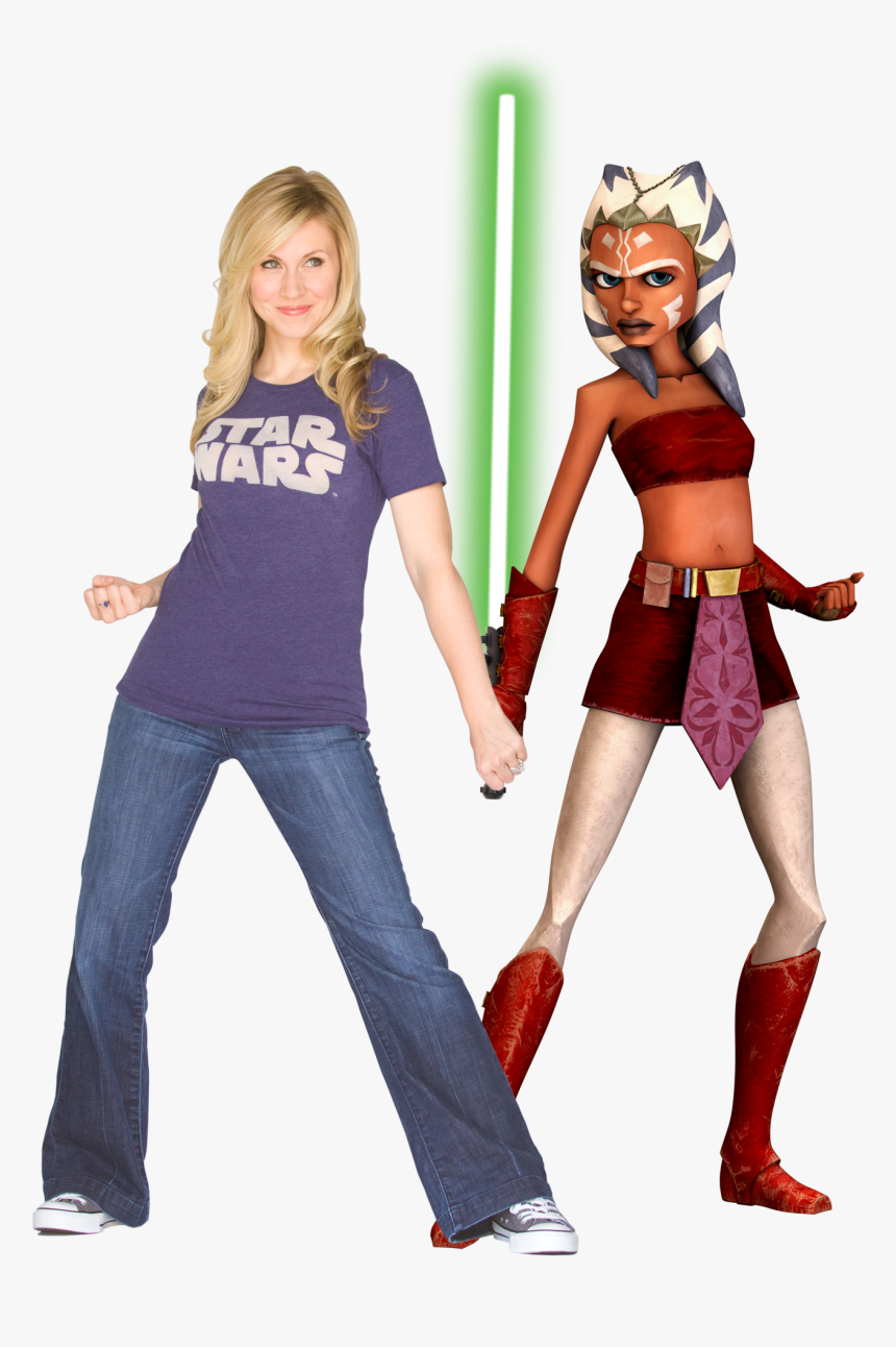 Voice Of Ahsoka Tano Clone Wars - Ahsoka Tano Ashley Eckstein, HD Png Download