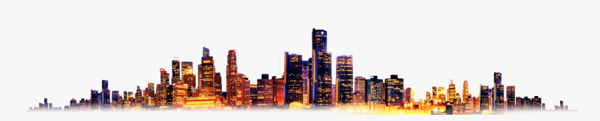 City Designer Dusk Free Frame Clipart - City Landscape Png, Transparent Png
