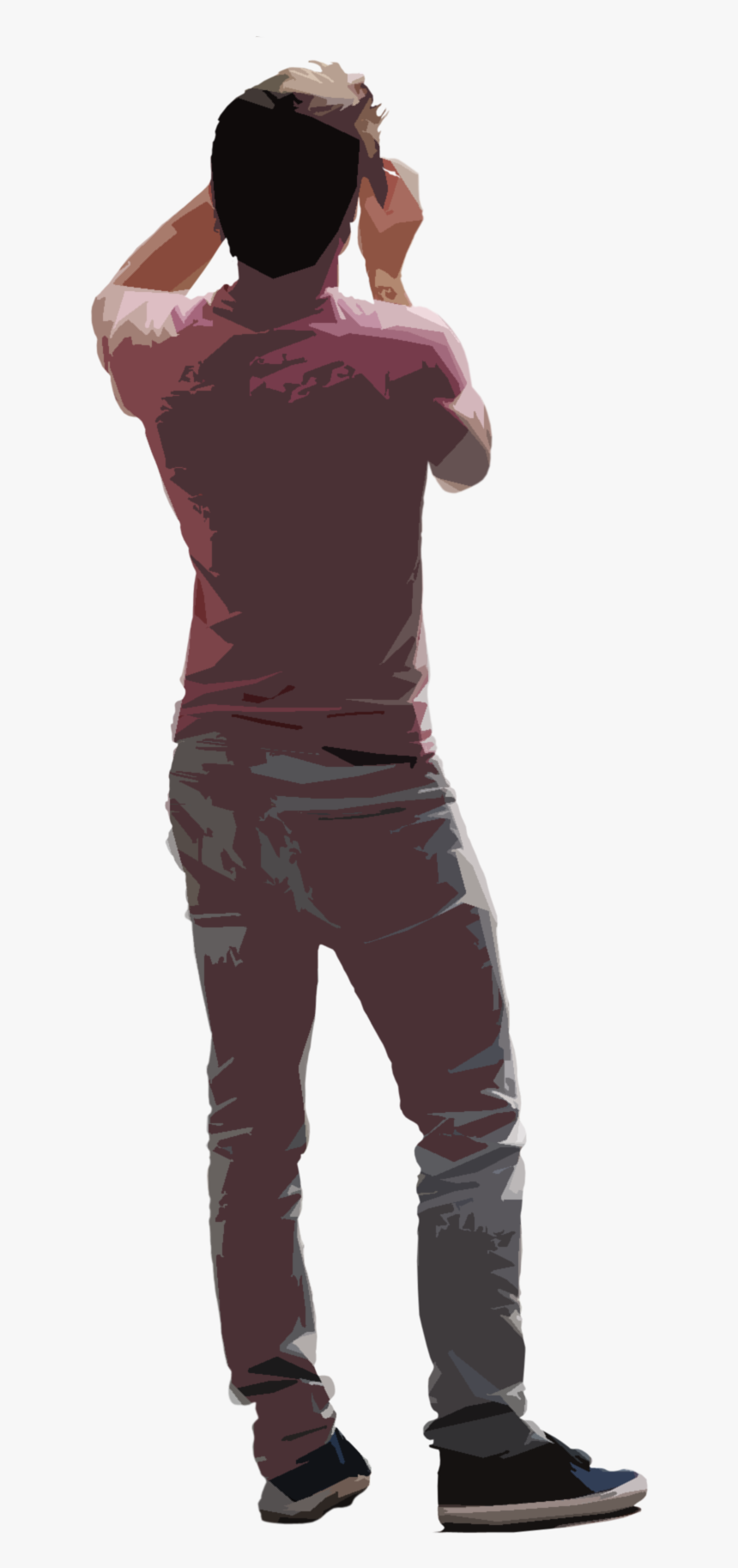 Man Back Png , Png Download - People Take A Picture Png, Transparent Png